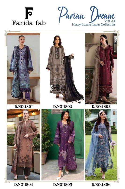 Farida fab parian dream vol- 18 salwar suits Surat Textile Market